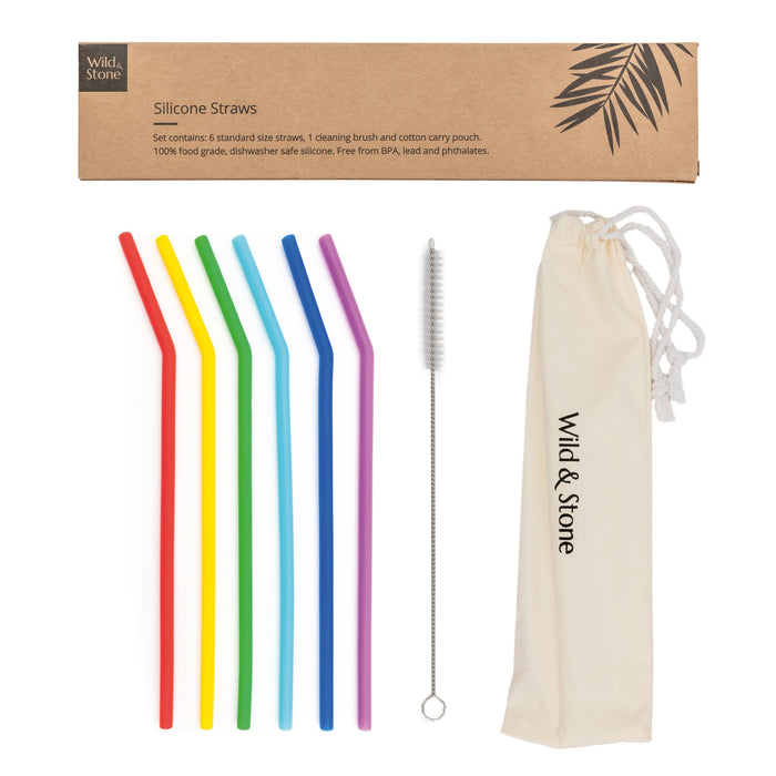 Reusable Silicone Straws 