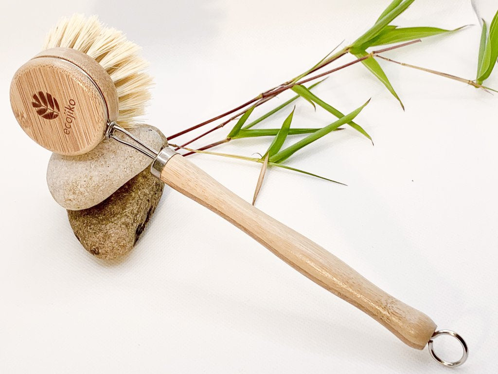 Bamboo Dish Brush (including Extra Replacement Head)