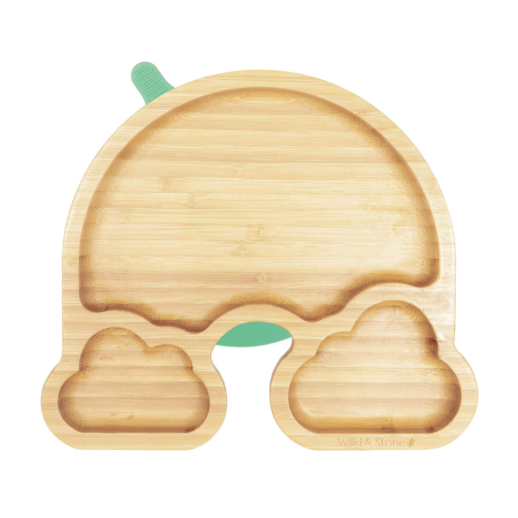 Bamboo Weaning Plate - Over The Rainbow