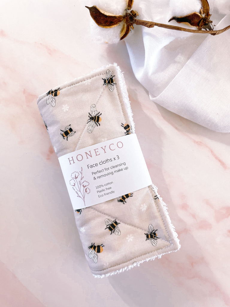 Face cloths (Bee pattern)