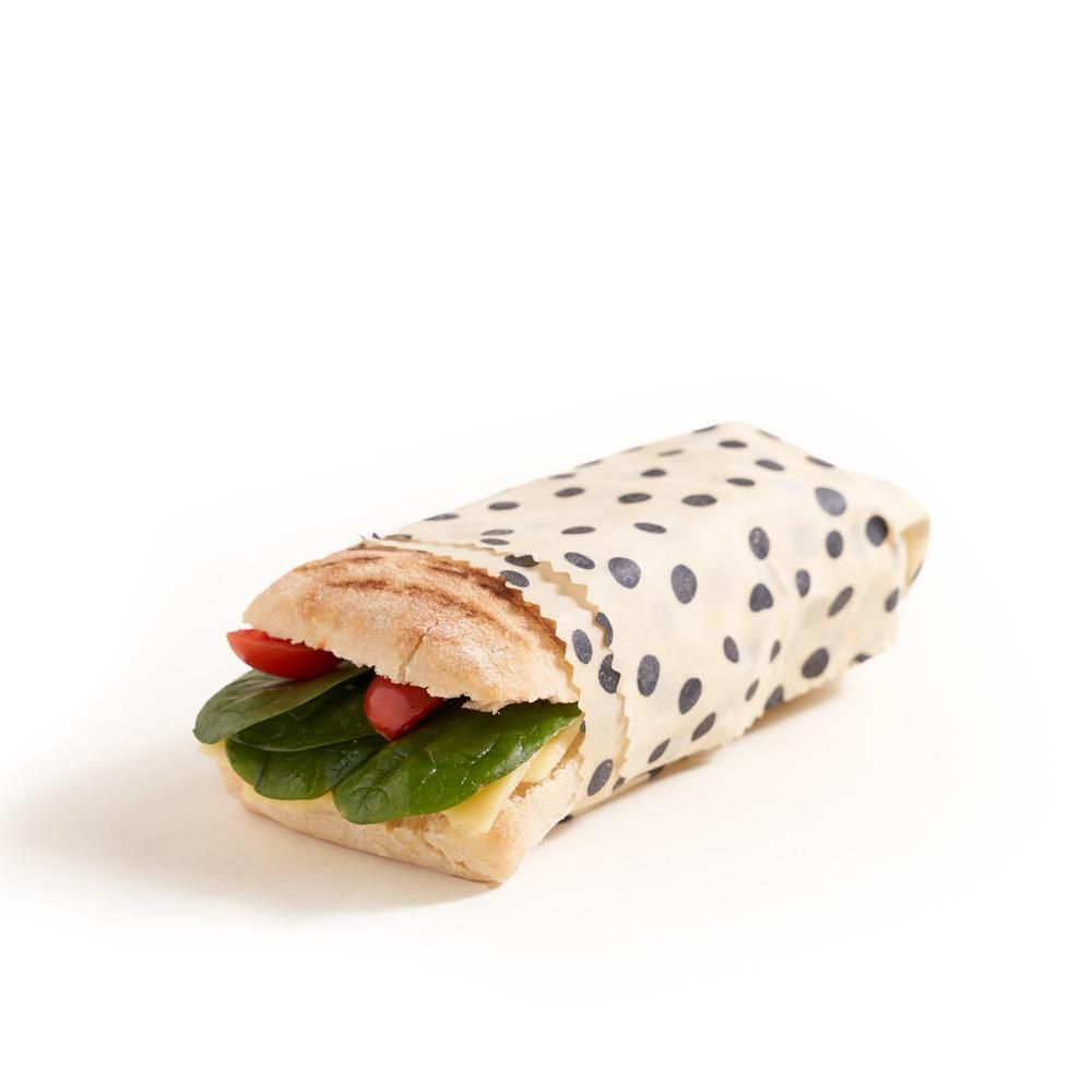 Beeswax Food Wraps - Dalmatian - 3 Pack (2x Medium, 1x Large)