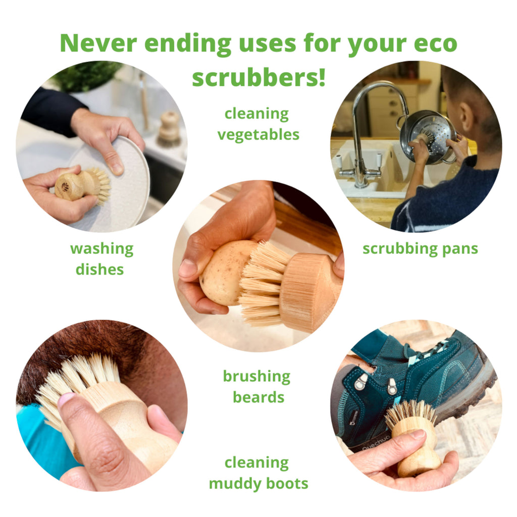 Dish Soap & Bamboo Scrubbing Brush Eco Gift Set