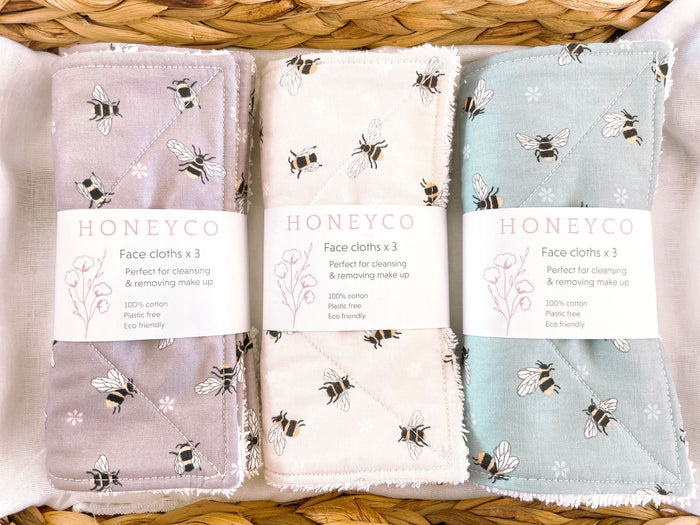 Face cloths (Bee pattern)